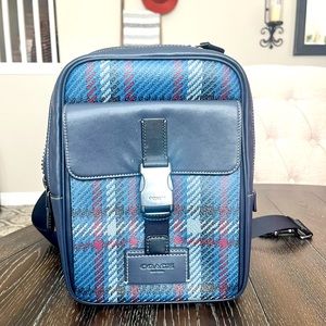 Coach Cross Body Bag Plaid
